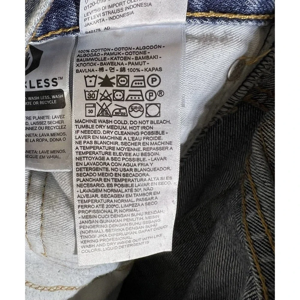 Levis 550 Straight Leg Jeans Mens Size‎ 46x30 Blue Denim Cotton
